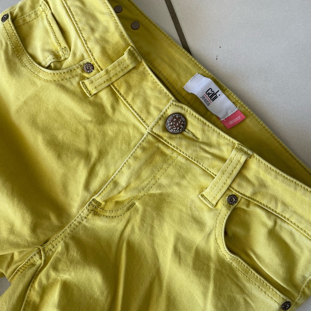 CAbi Citron Jeans, Skinny Size 4